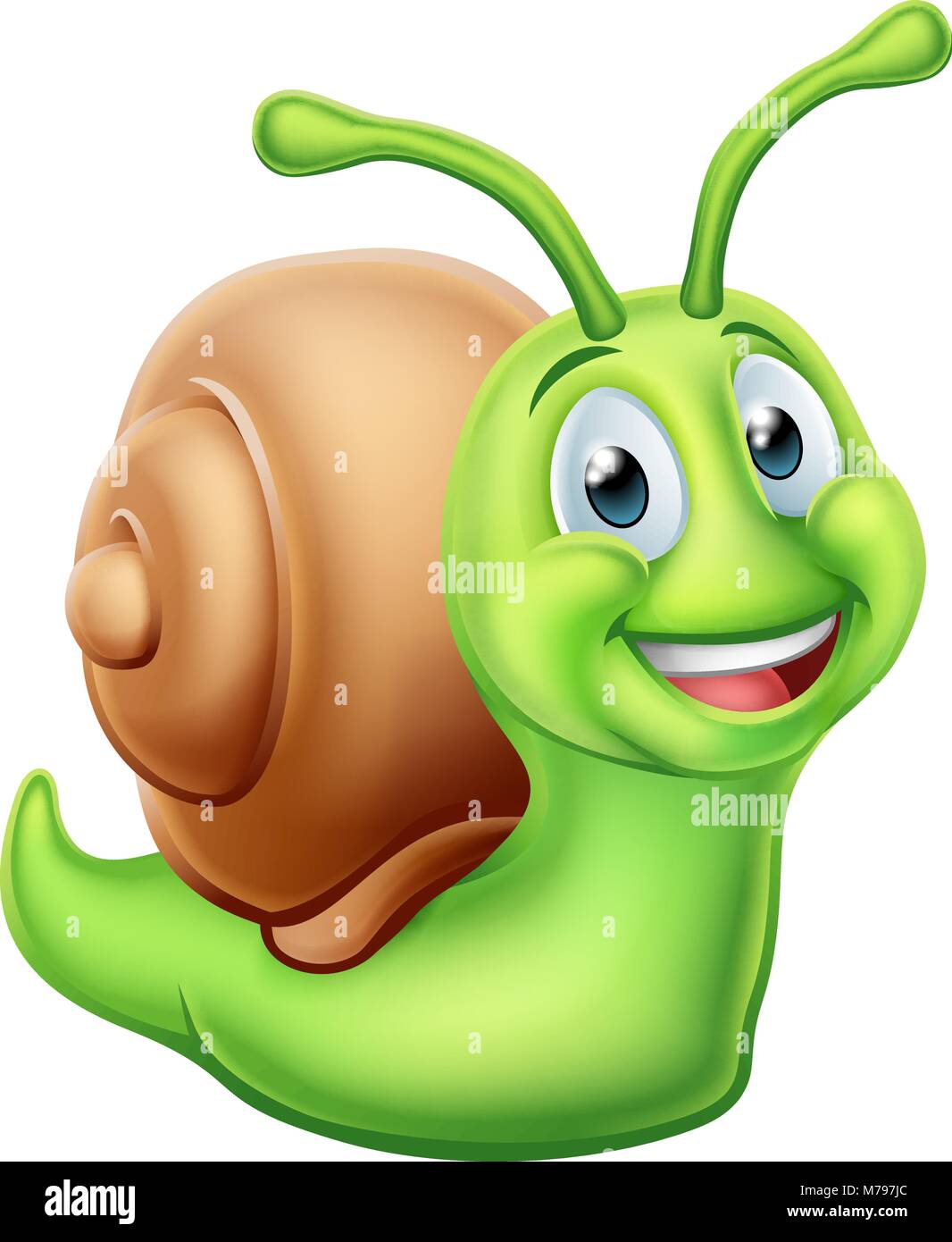 Personnage d'escargots Illustration de Vecteur