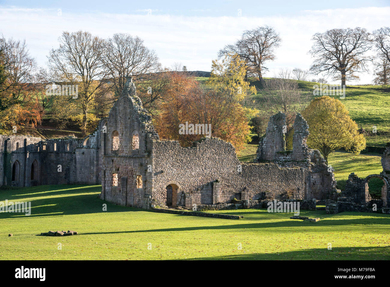 L'abbaye de Fountains situé à Ripon North Yorkshire Angleterre Royaume-uni. National Trust Banque D'Images