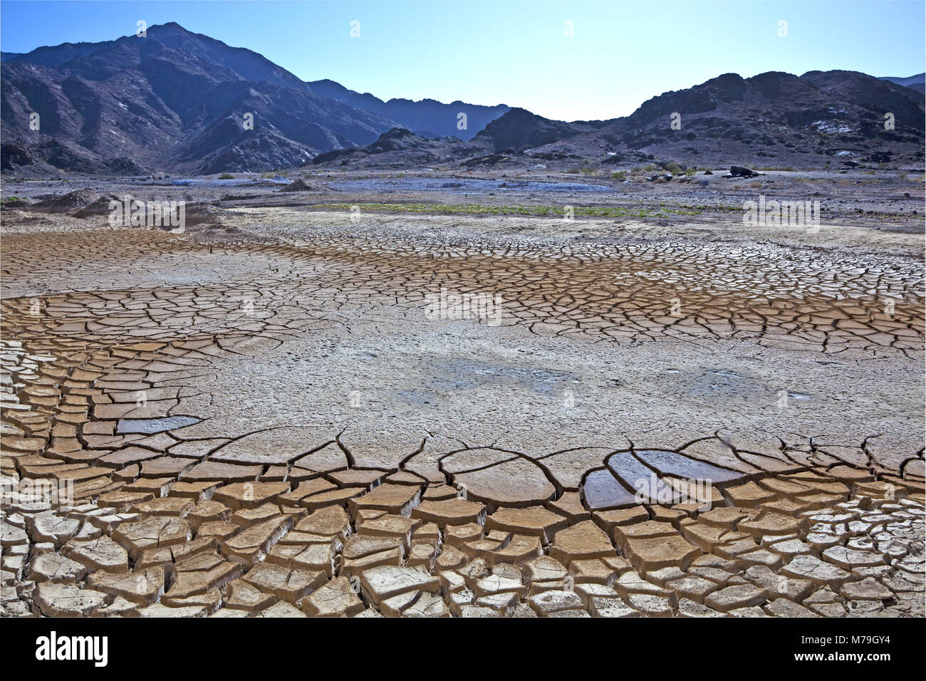 L'Afrique, la Namibie, le Parc National de Ai-Ais, Riverbed, assoiffées, Banque D'Images