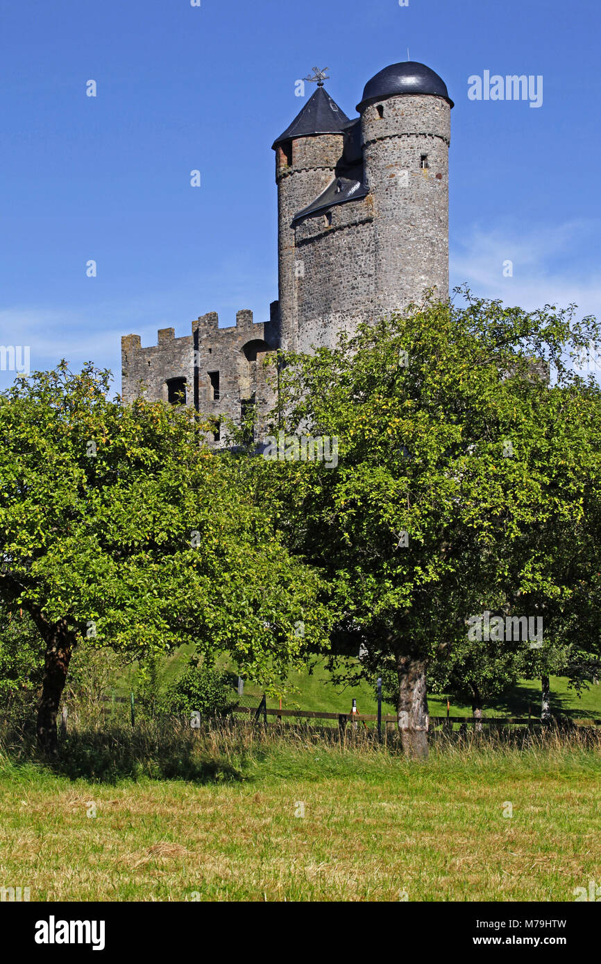 Allemagne, Hesse, Greifenstein, château, buildt après 1226 par MM. von Beilstein-Greifenstein, Banque D'Images