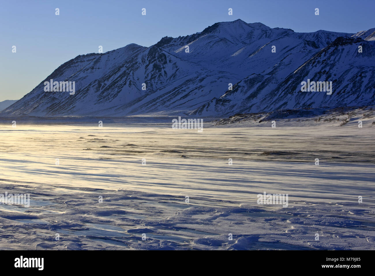 Amérique du Nord, les États-Unis, l'Alaska, au nord de l'Alaska, James Dalton Highway, versant nord, paysage d'hiver, Brooks, Banque D'Images