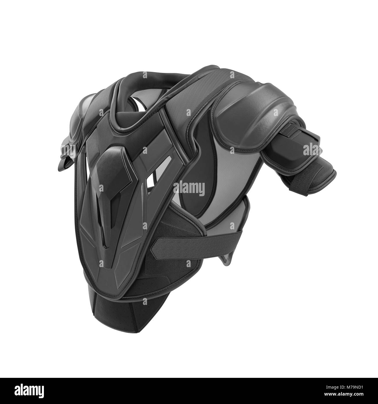 Épaulettes Hockey sur fond blanc. 3D illustration Banque D'Images