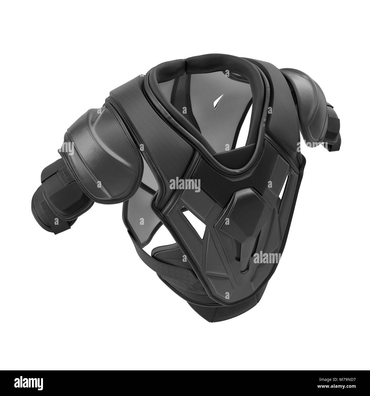 Épaulettes Hockey sur fond blanc. 3D illustration Banque D'Images