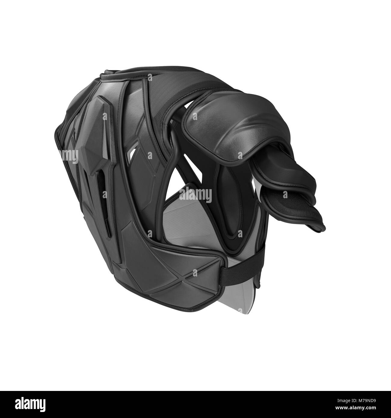 Épaulettes Hockey sur fond blanc. 3D illustration Banque D'Images