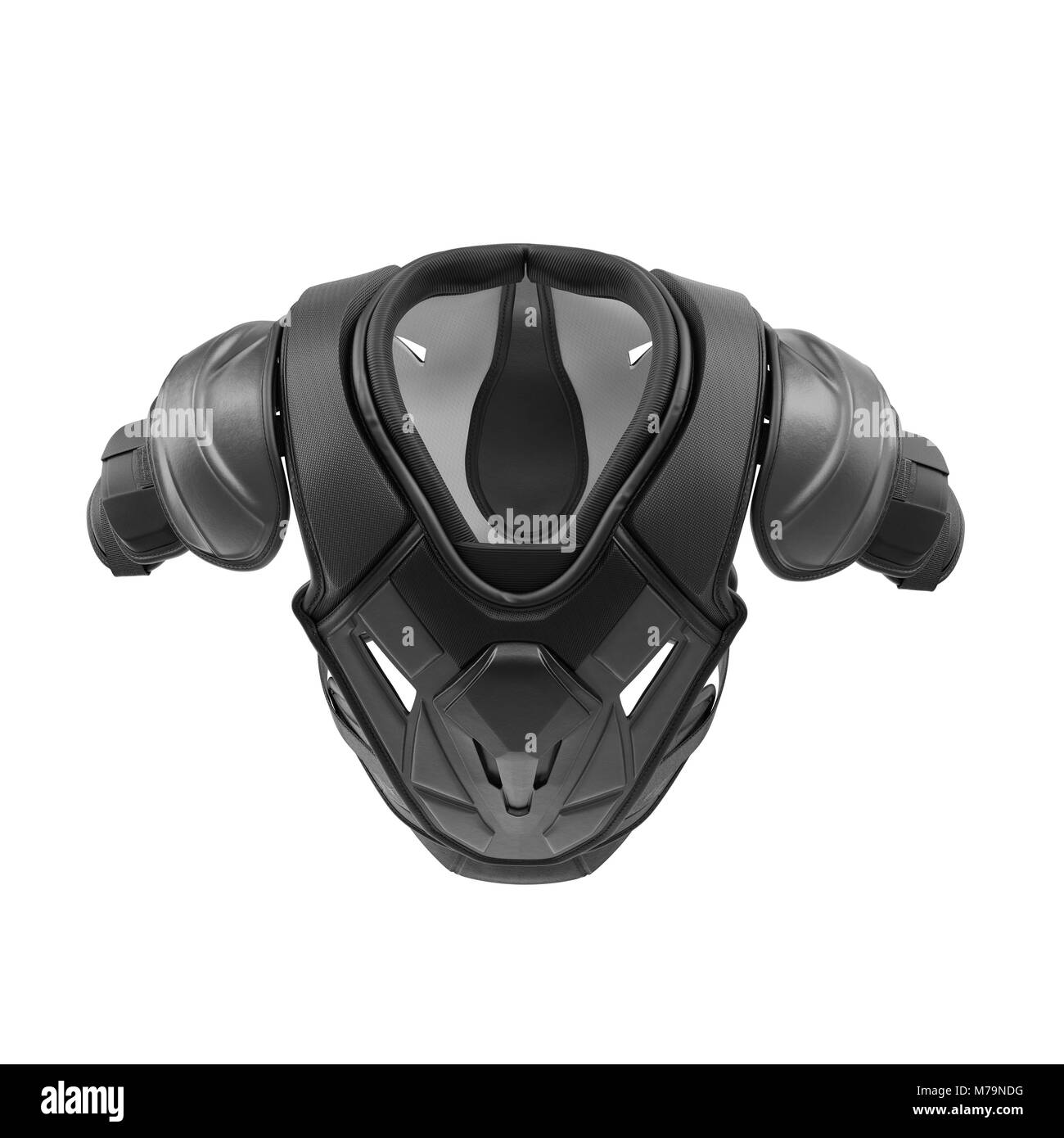 Épaulettes Hockey sur fond blanc. 3D illustration Banque D'Images