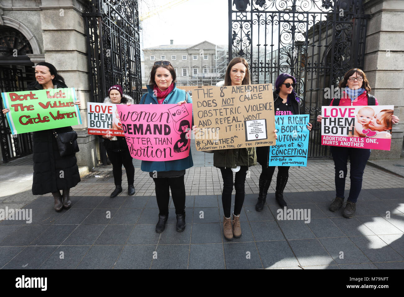 La campagne irlandaise de lever l'interdiction de l'Avortement Banque D'Images