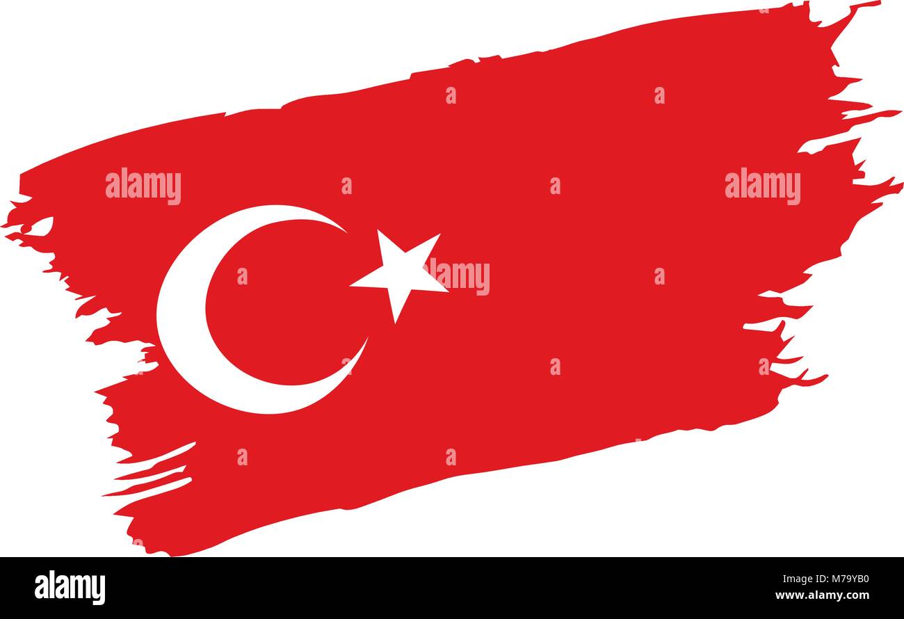 Drapeau de la Turquie, vector illustration Illustration de Vecteur