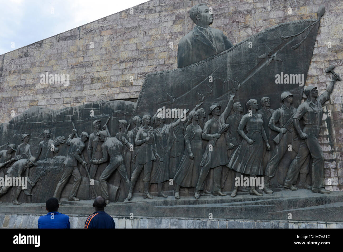L Ethiopie Addis Abeba Le Monument Tiglachin Egalement Connu Sous Le Nom De Derg Monument De L Avenue Churchill Derg Etait Le Regime Communiste Sous Dictateur Mengistu Haile Mariam Est Un Memorial Pour Les Soldats