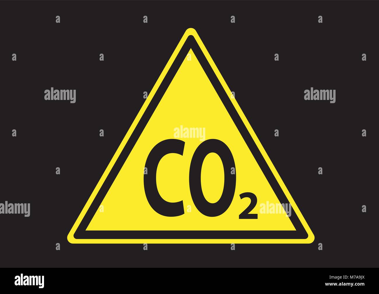 Vecteur de conception de gaz de dioxyde de carbone area Illustration de Vecteur