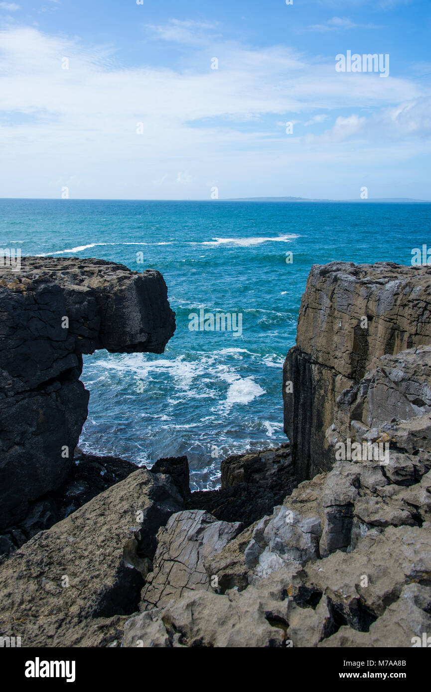 Carst rock formations, le Burren, comté de Clare, Irlande, Royaume-Uni Banque D'Images