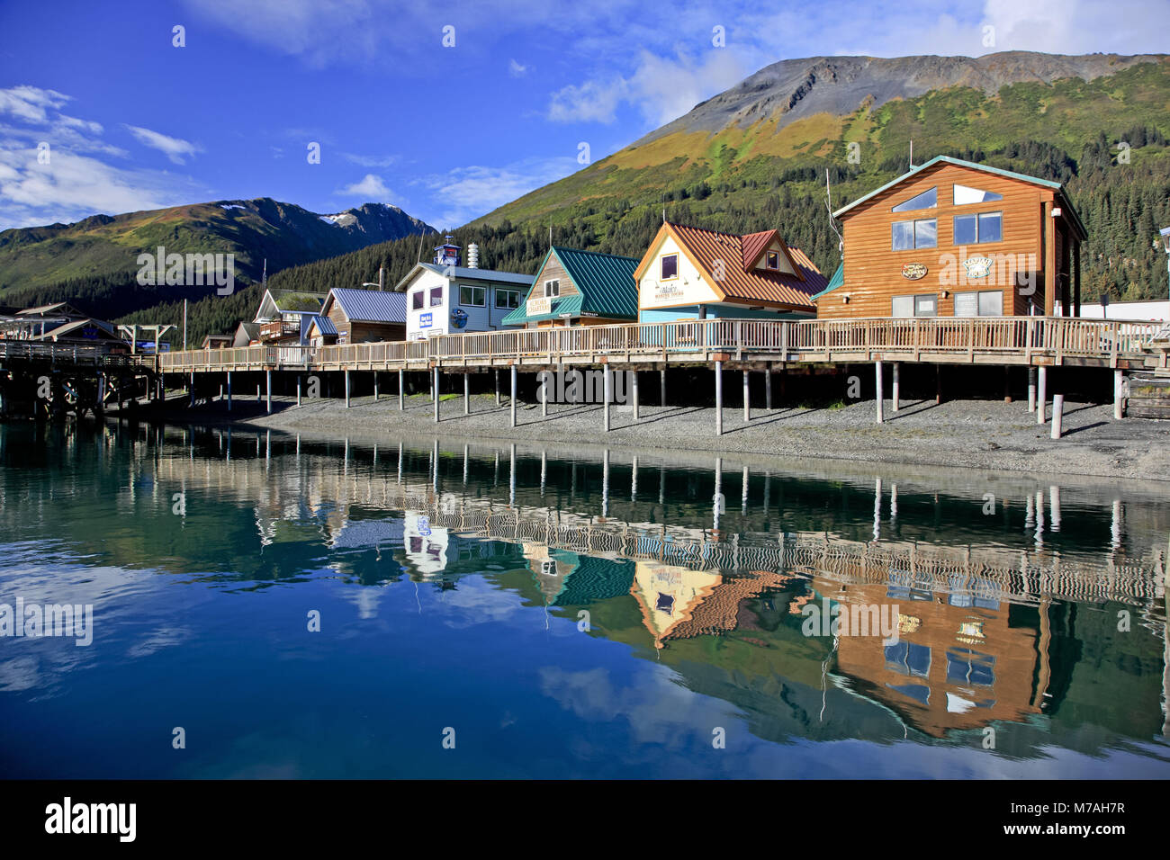 Amérique du Nord, les États-Unis, l'Alaska, le centre sud, la péninsule Kenai, Seward, Banque D'Images