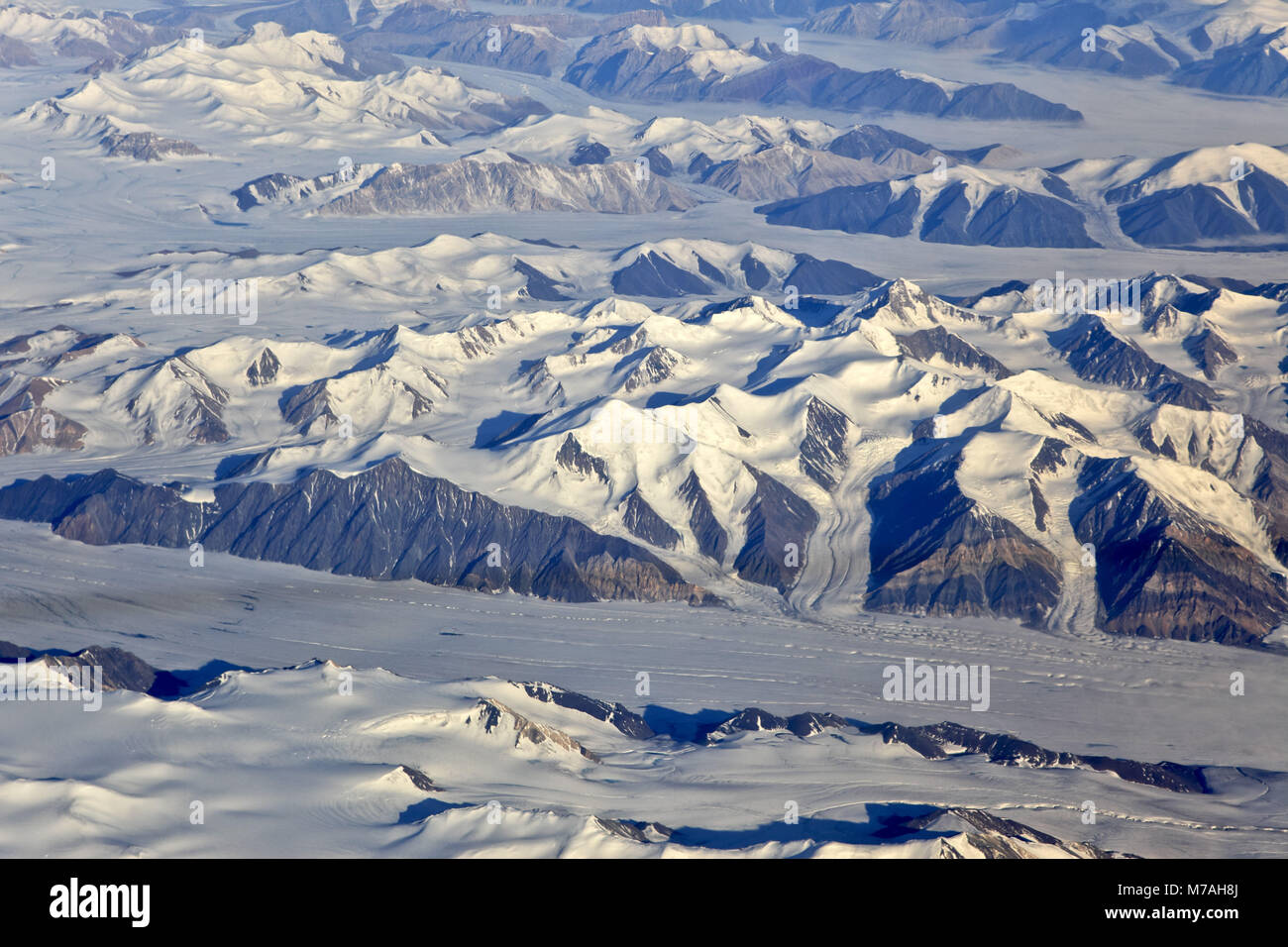 Amérique du Nord, Canada, Nordkanada, au Nunavut, l'île d'Ellesmere, glacier, paysage de montagne, paysage de glace, Banque D'Images