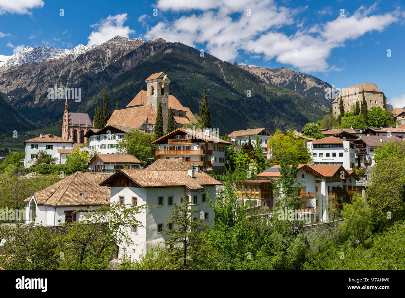 Schenna village près de Merano Tyrol du Sud Banque D'Images