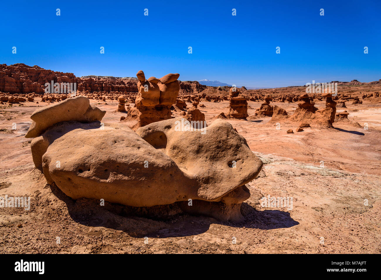 Les USA, Utah, Emery Comté, Green River, Goblin Valley State Park, Gobelins Banque D'Images