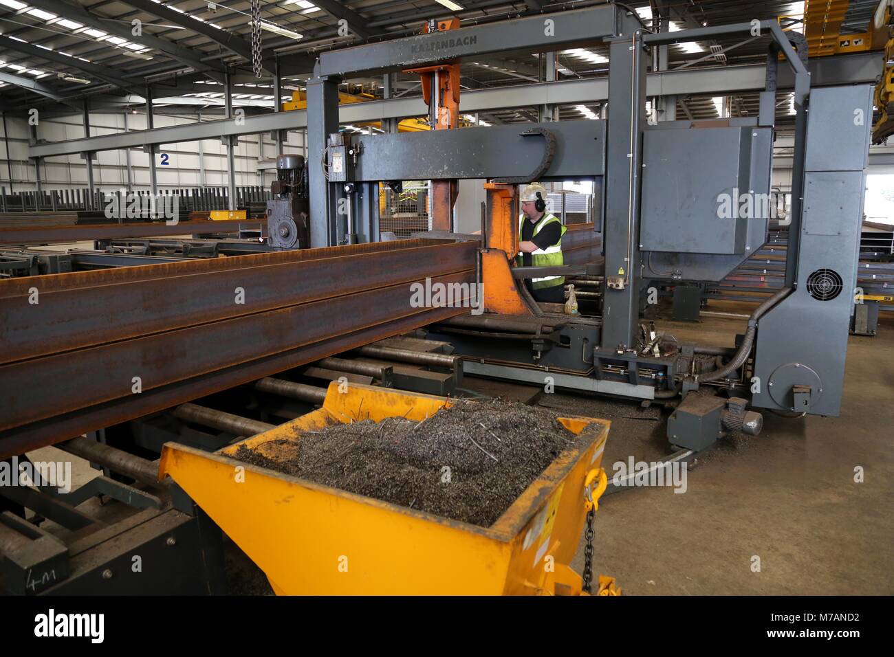 Rainham Steel depot à Scunthorpe, le nord de l'Angleterre. 23 Septembre 2016 Photo par James Boardman Banque D'Images