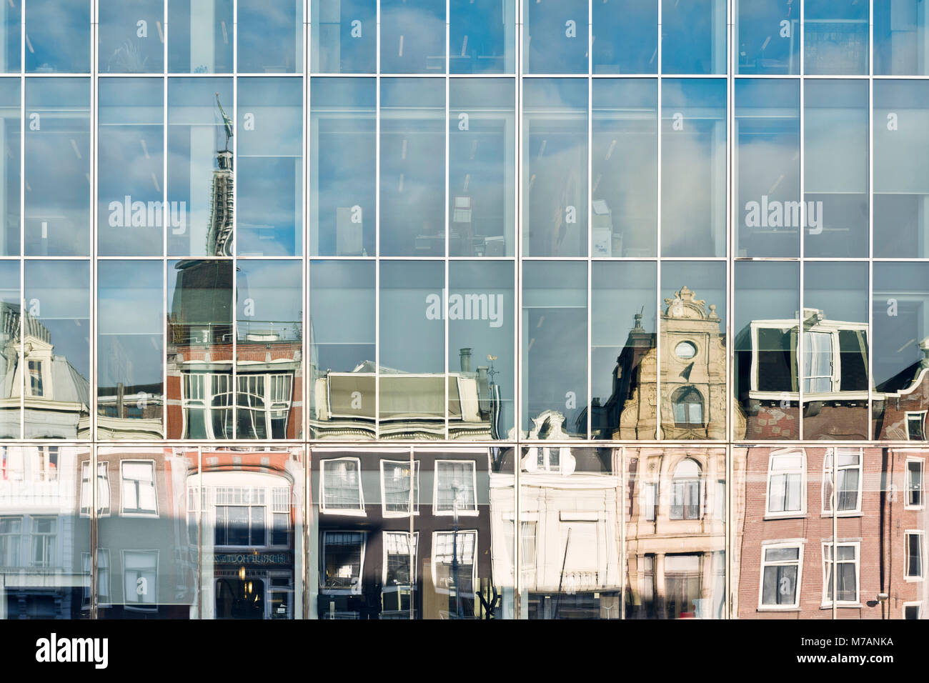 La vue sur la ville d'Amsterdam aux Pays-Bas Banque D'Images La vue sur la ville d'Amsterdam aux Pays-Bas Banque D'Images