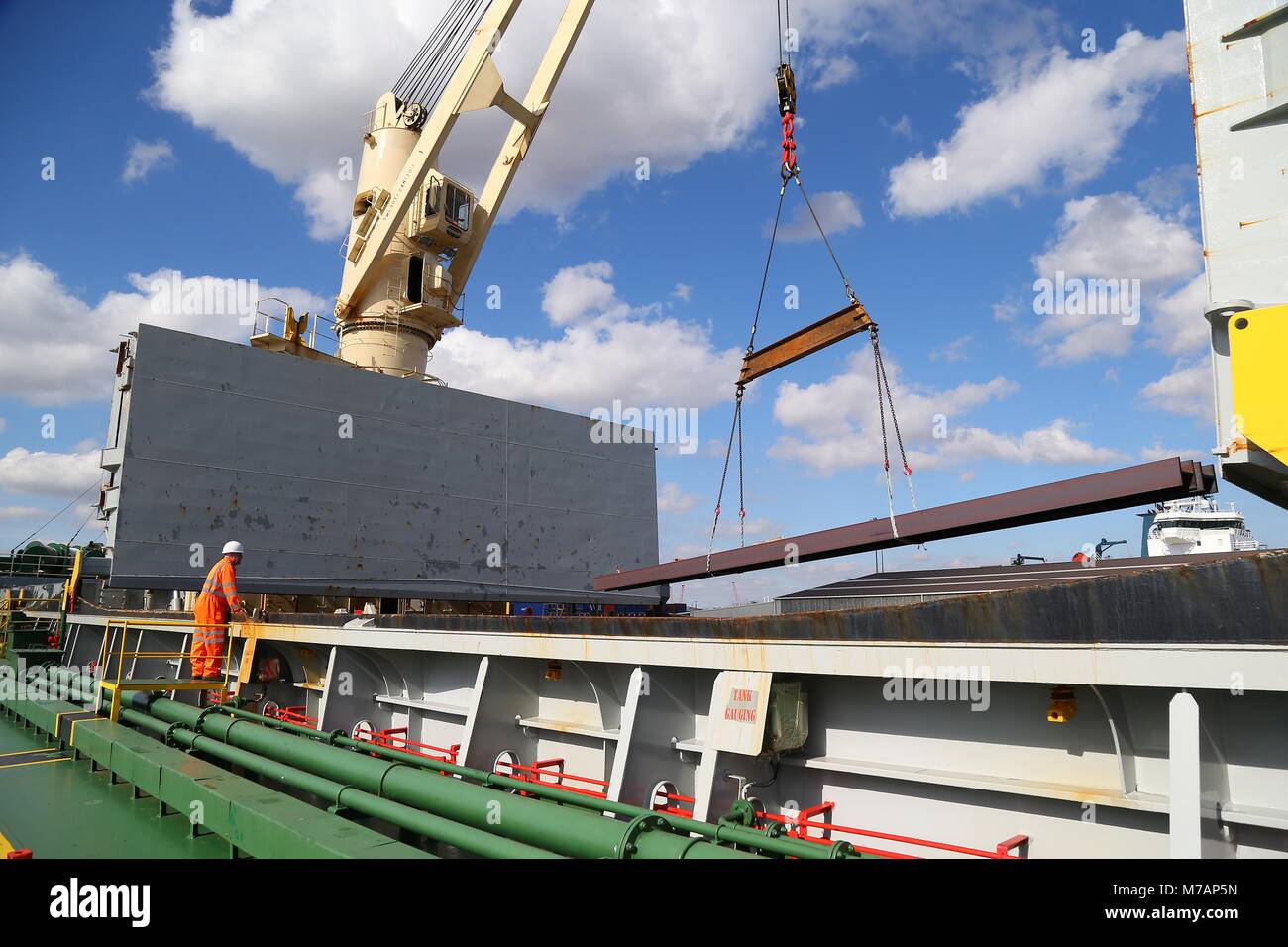 Rainham Steel depot à Scunthorpe, le nord de l'Angleterre. 23 Septembre 2016 Photo par James Boardman Banque D'Images