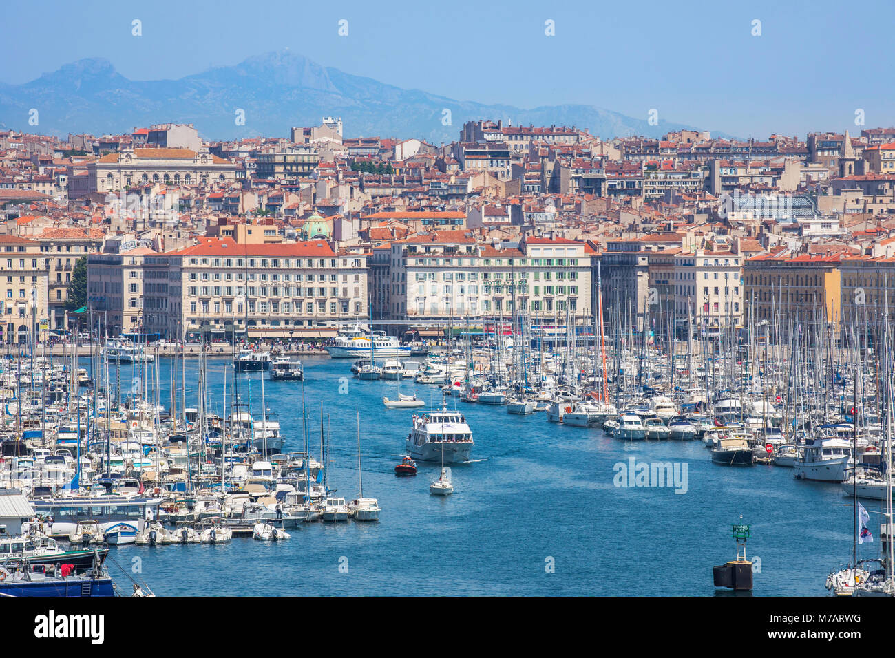 La ville de Marseille,France, Skyline, Vieux port Banque D'Images