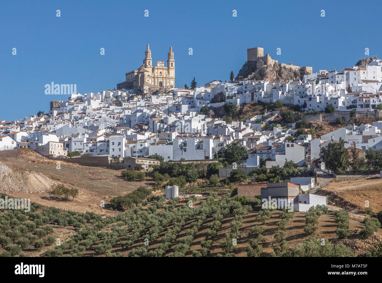 Espagne, Andalousie, province de Cadix, Ville Olvera Banque D'Images