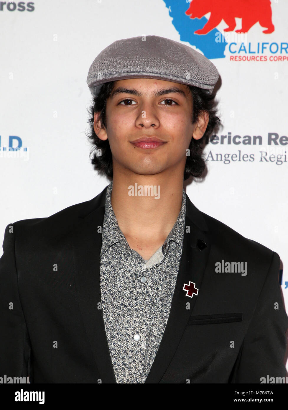 Los Angeles, CA, USA. Mar 9, 2018. Xolo Maridueña, à l'American Red Cross humanitaire annuel célébration honorant les chargeurs de la cornemuse au Centre Culturel à Los Angeles, Californie 0n le 9 mars 2018. Credit : Faye Sadou/media/Alamy Punch Live News Banque D'Images