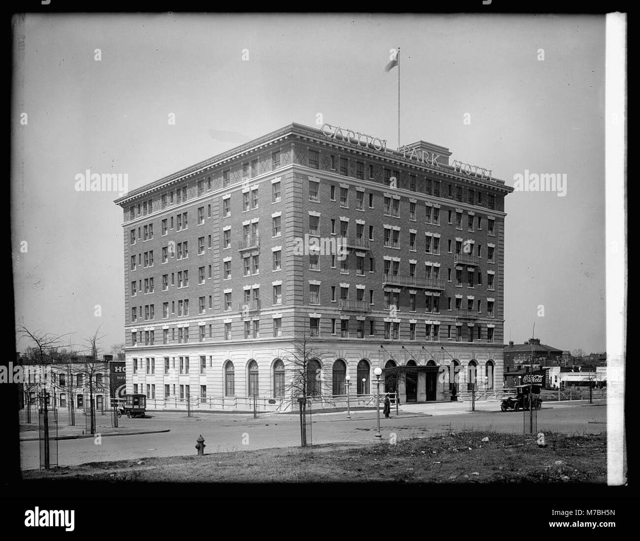 Le Capital Park Hotel à Washington, DC, un bâtiment historique remarquable offrant un hébergement dans la capitale du pays au début du XXe siècle. Banque D'Images