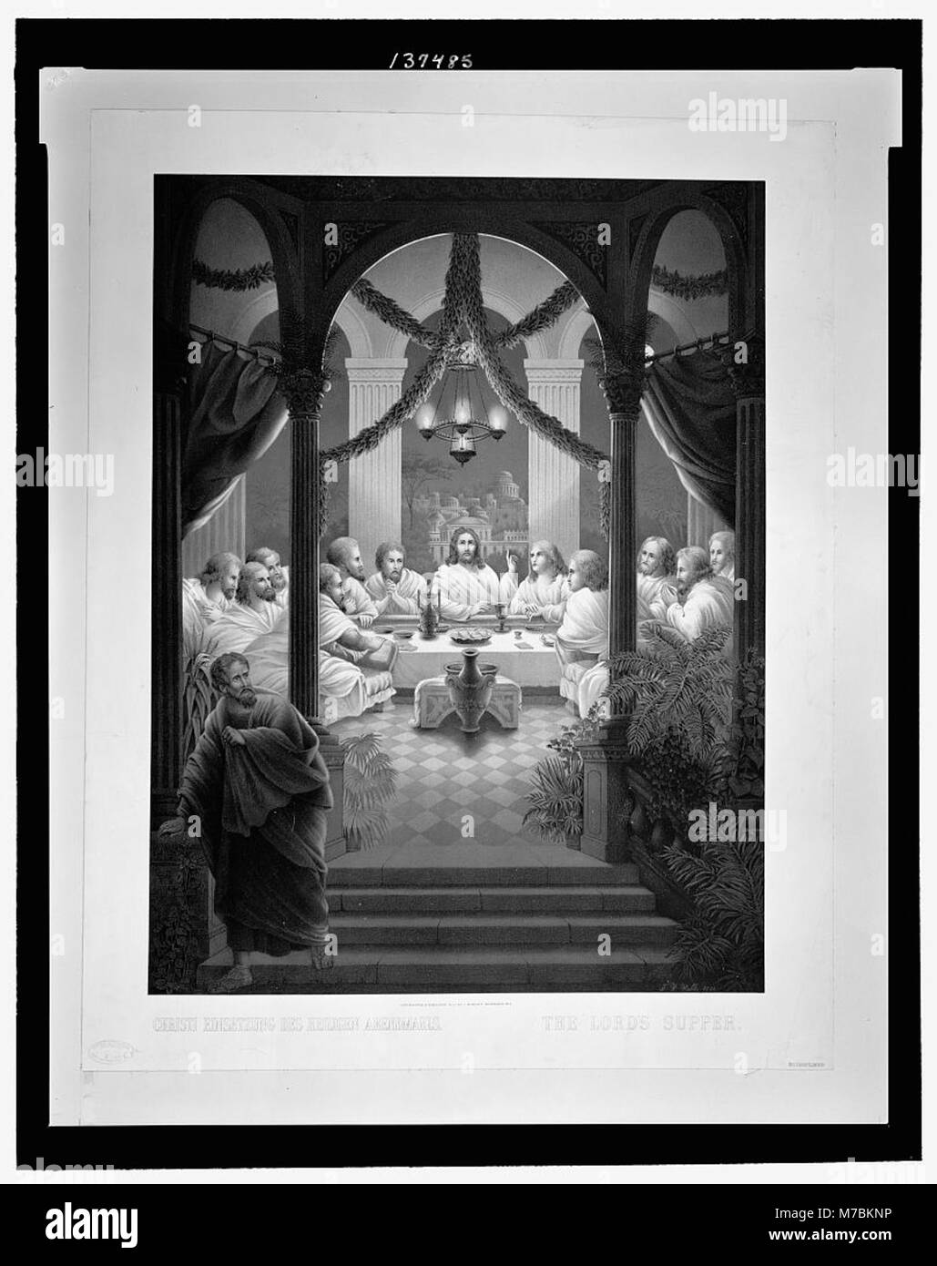 Christi Einsetzung des Heiligen Abendmahls  = La Cène RCAC2003680977 Banque D'Images