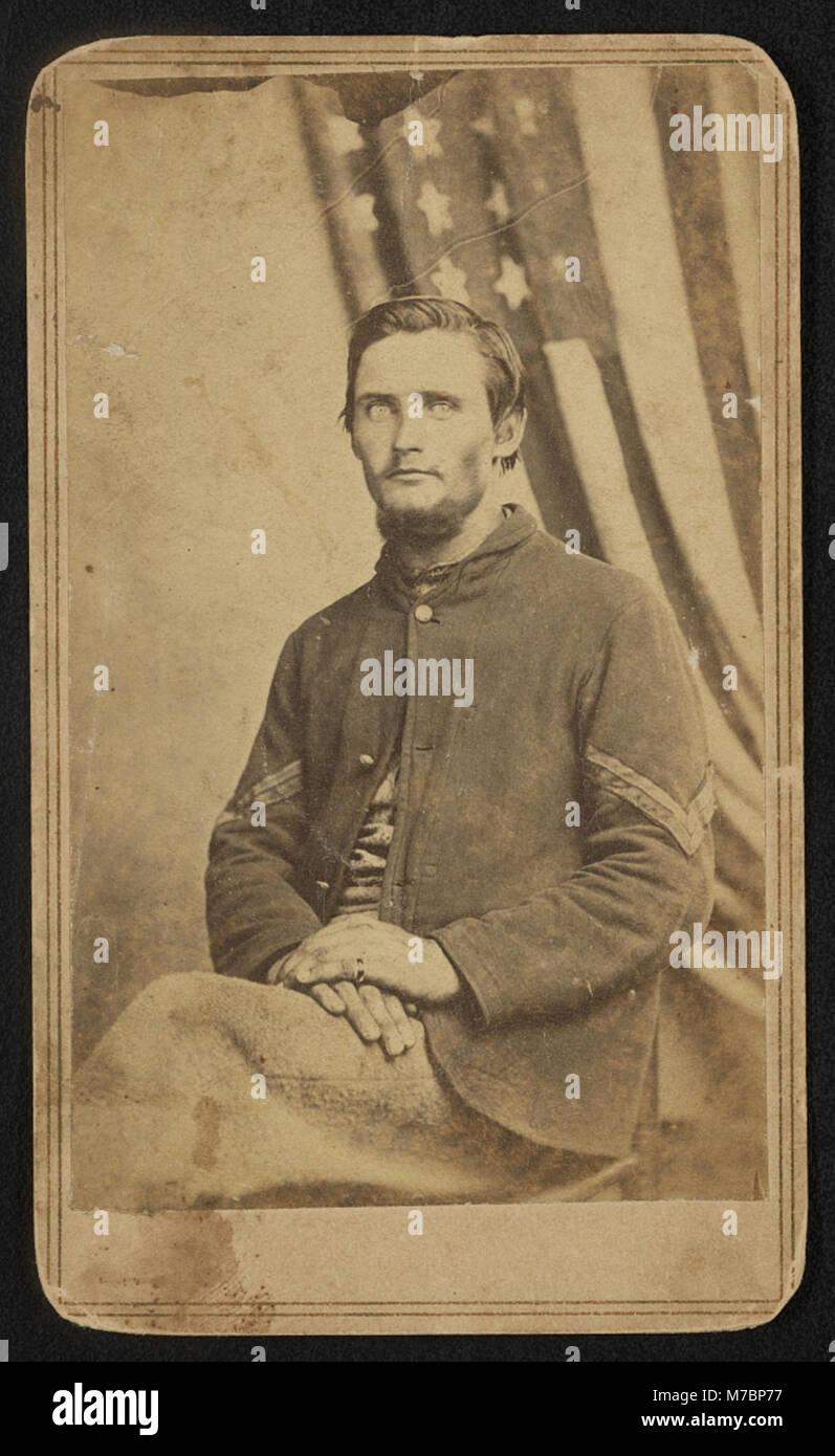 Le caporal William Stuart du 14e Régiment d'infanterie de l'armée régulière en uniforme) - I.H. Bonsall, photographe au 14e Corps d'armée, anciennement 14 5e Rue Ouest, Cincinnati, Ohio RCAC2016652137 Banque D'Images