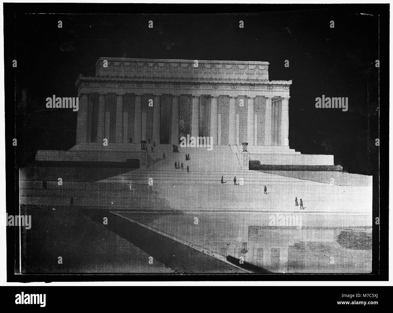 LINCOLN MEMORIAL. Dessin architectural du projet de mémorial, PLAN SÉLECTIONNÉ RCAC2016864169 Banque D'Images