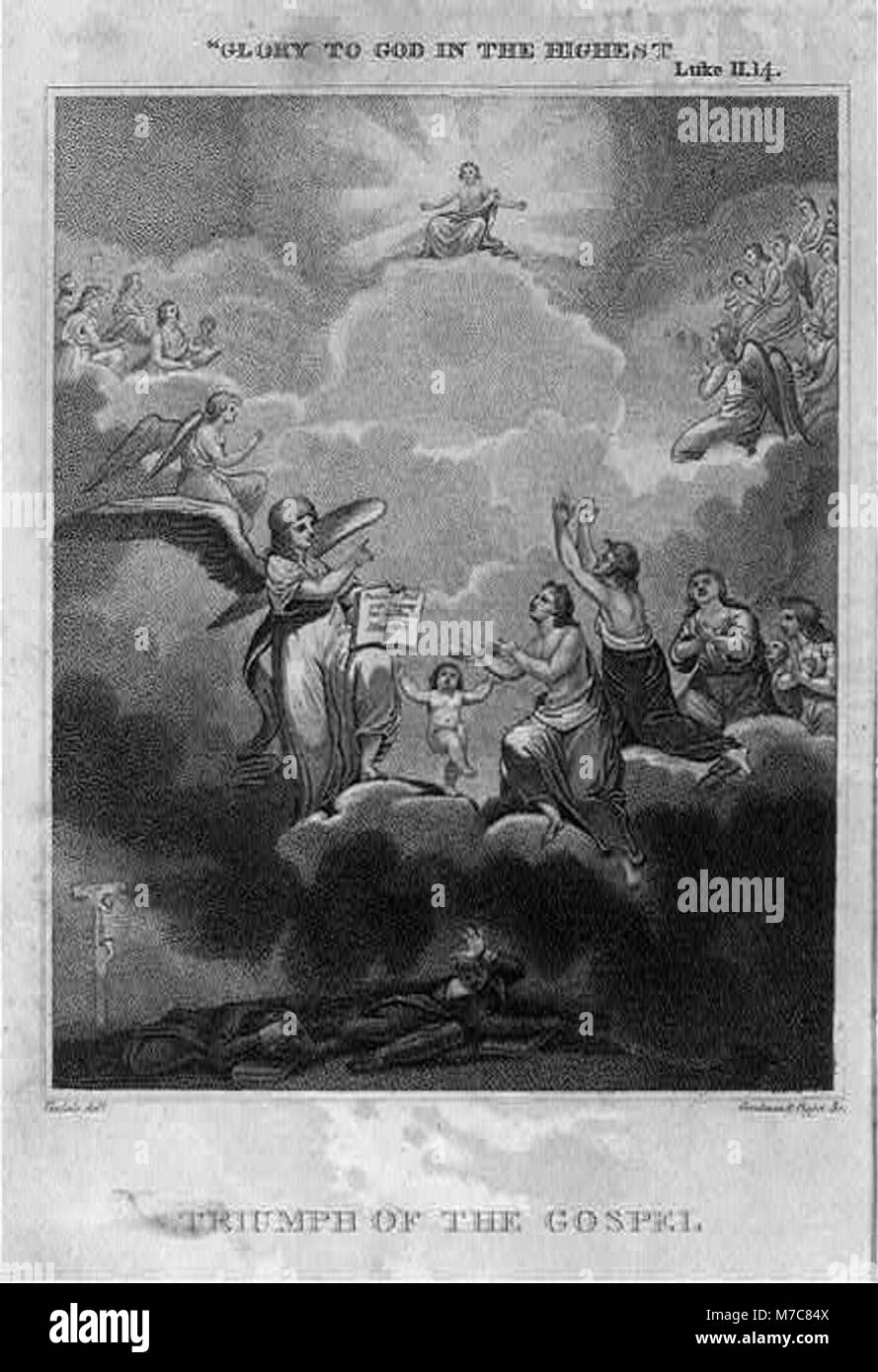 Triomphe de l'Evangile - "Gloire à Dieu au plus haut' RCAC2002705941 Banque D'Images