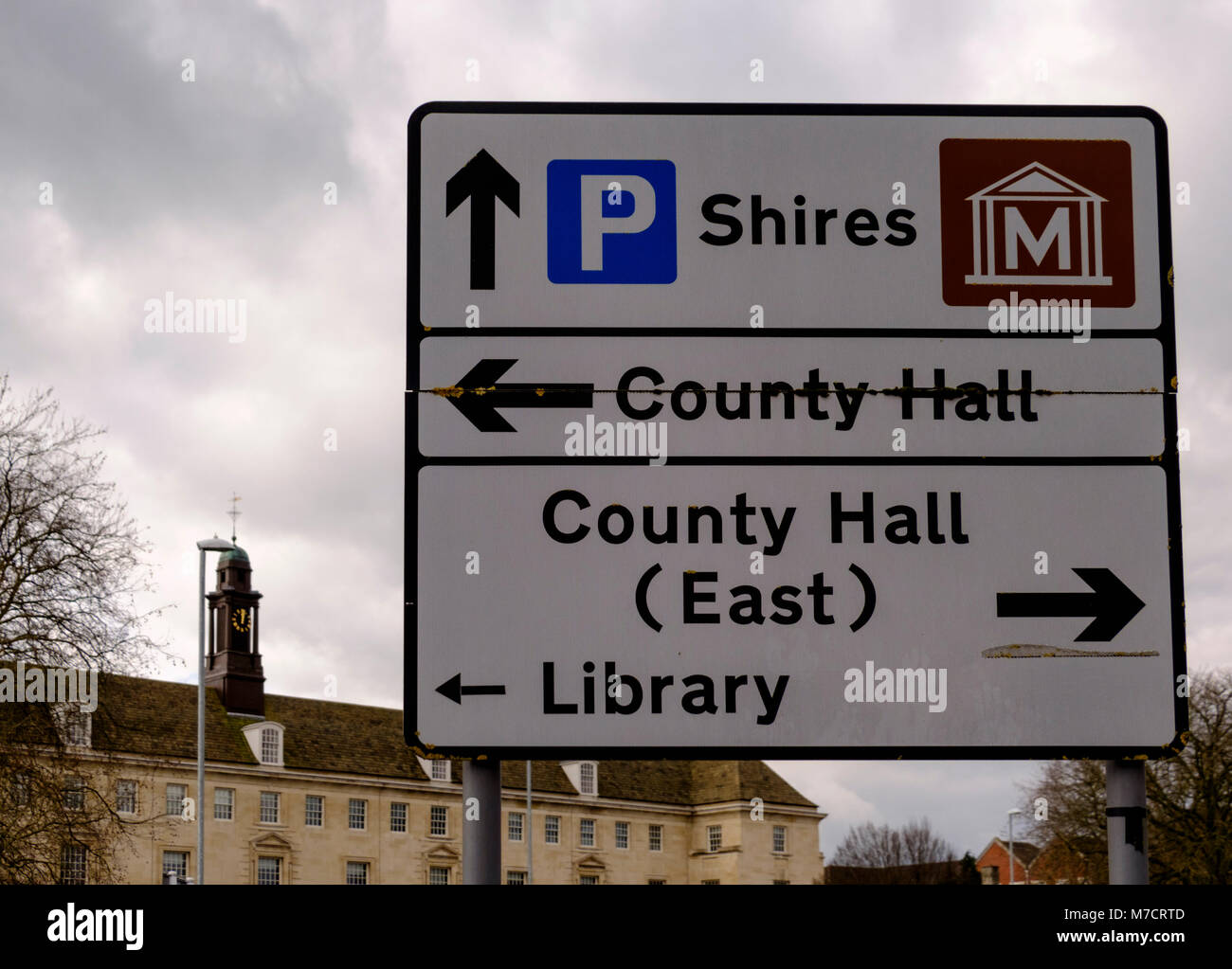 Autour de Trowbridge, Wiltshire une ville. England UK County Hall Banque D'Images