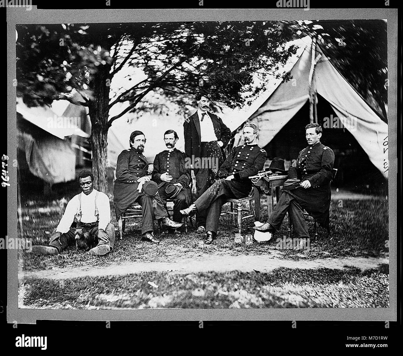 Napoléon Bonaparte général McLaughlen et le personnel près de Washington, D.C. RCAC89708447 Banque D'Images