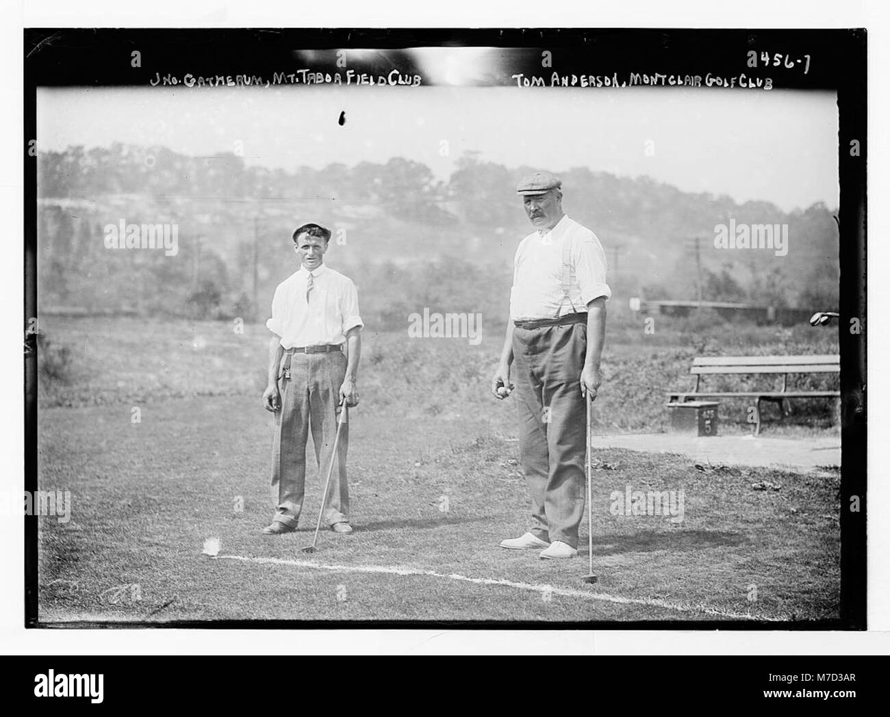 Match de golf) Jno. (John) Gatherum, Mt. Tabor Field Club, Tom Anderson, le Club de Golf de Montclair RCAC2014682079 Banque D'Images