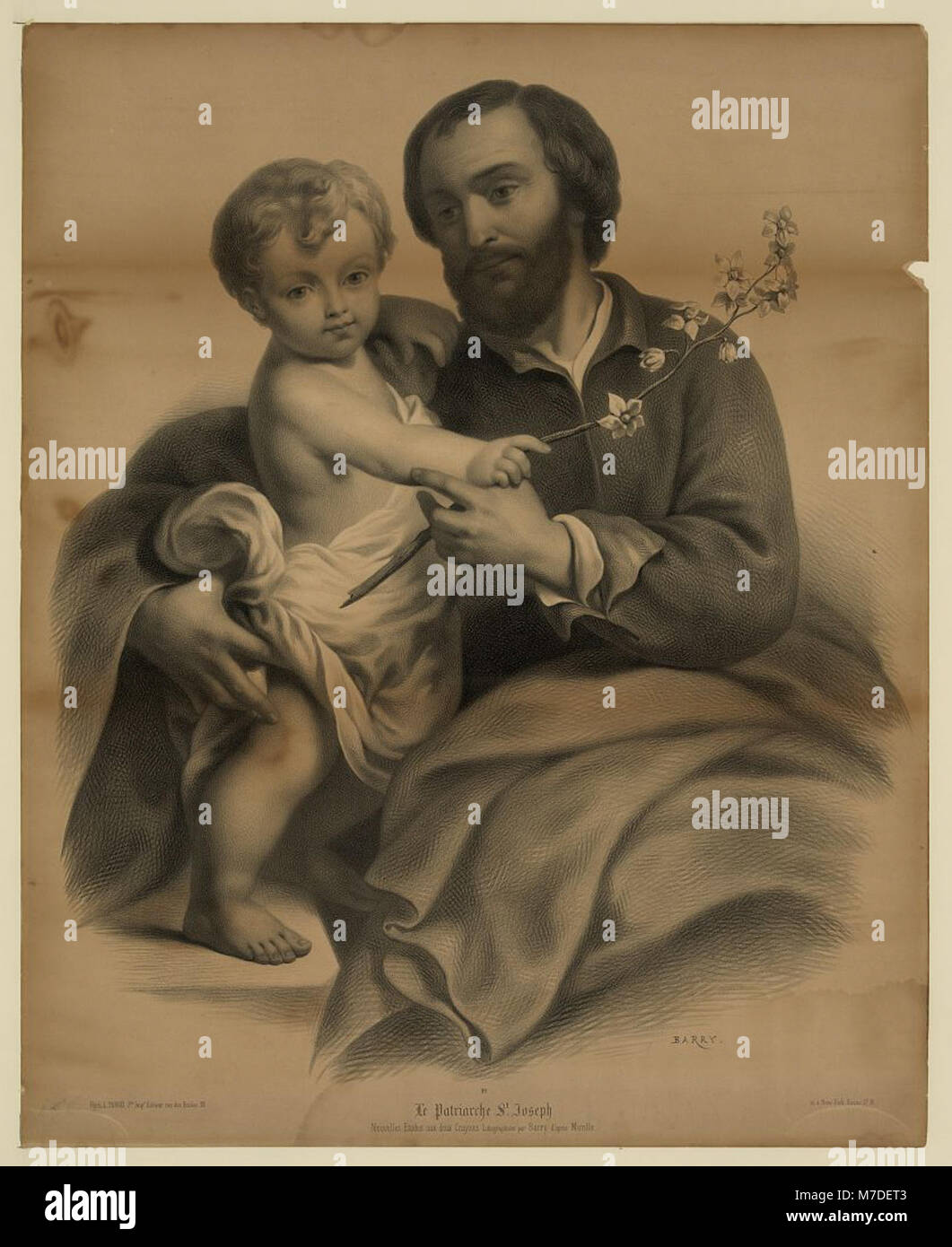 L'image intitulée « le patriarche constitué Joseph » représente un personnage religieux et historique, Saint Joseph, souvent honoré pour son rôle dans le christianisme en tant que patriarche de la Sainte famille. Cette représentation souligne son importance dans la tradition chrétienne et l’iconographie religieuse. Banque D'Images