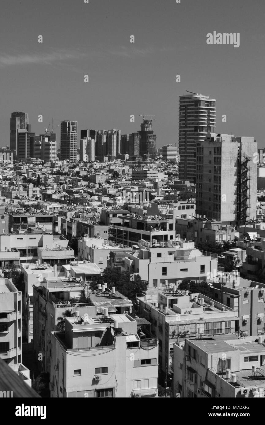 Le centre-ville de Tel Aviv, Israël Banque D'Images