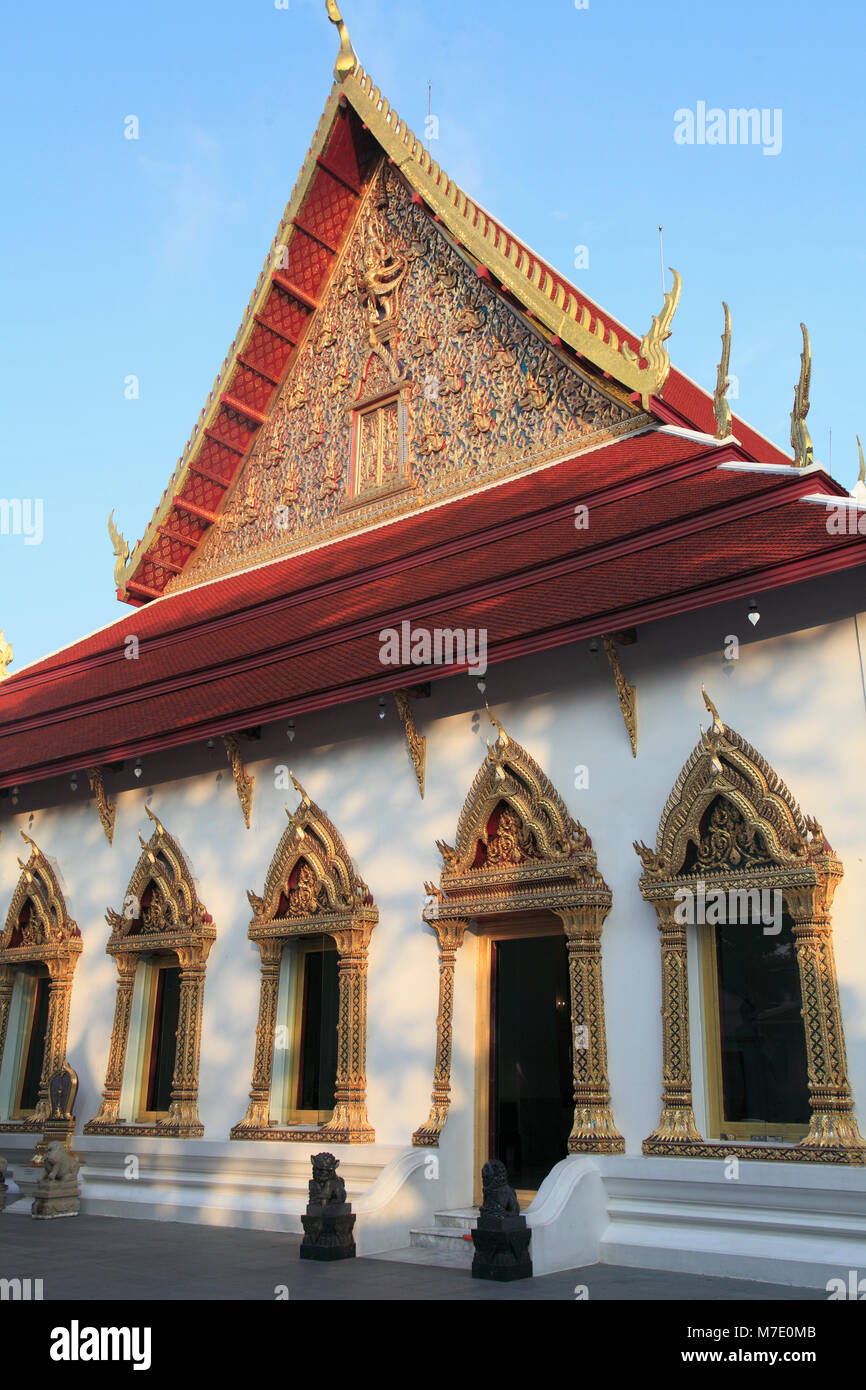 Thaïlande, Bangkok, Wat Chana Songkhram, temple bouddhiste, Banque D'Images