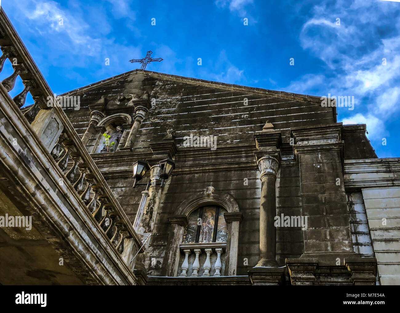 L'ancienne église Meycauayan, Meycauayan, Bulacan, Philippines Banque D'Images