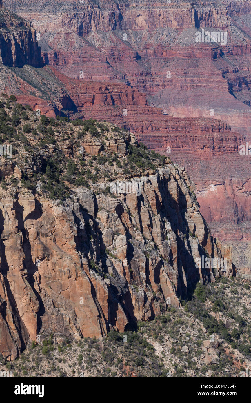 Grand Canyon vue du point Hopi, Hermit Road, Grand Canyon, Arizona, USA Banque D'Images