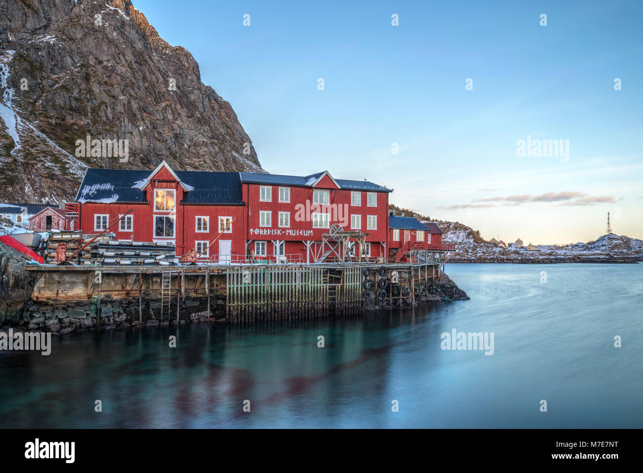 Un i Lofoten, Reine, les îles Lofoten, Norvège, Europe Banque D'Images