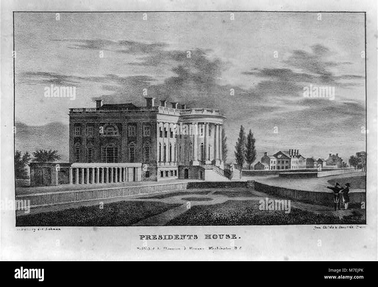 Cette image montre la Maison du Président, un bâtiment historique important. Il peut représenter la résidence officielle du président des États-Unis à un moment donné, soulignant son importance architecturale et historique. Banque D'Images Cette image montre la Maison du Président, un bâtiment historique important. Il peut représenter la résidence officielle du président des États-Unis à un moment donné, soulignant son importance architecturale et historique. Banque D'Images