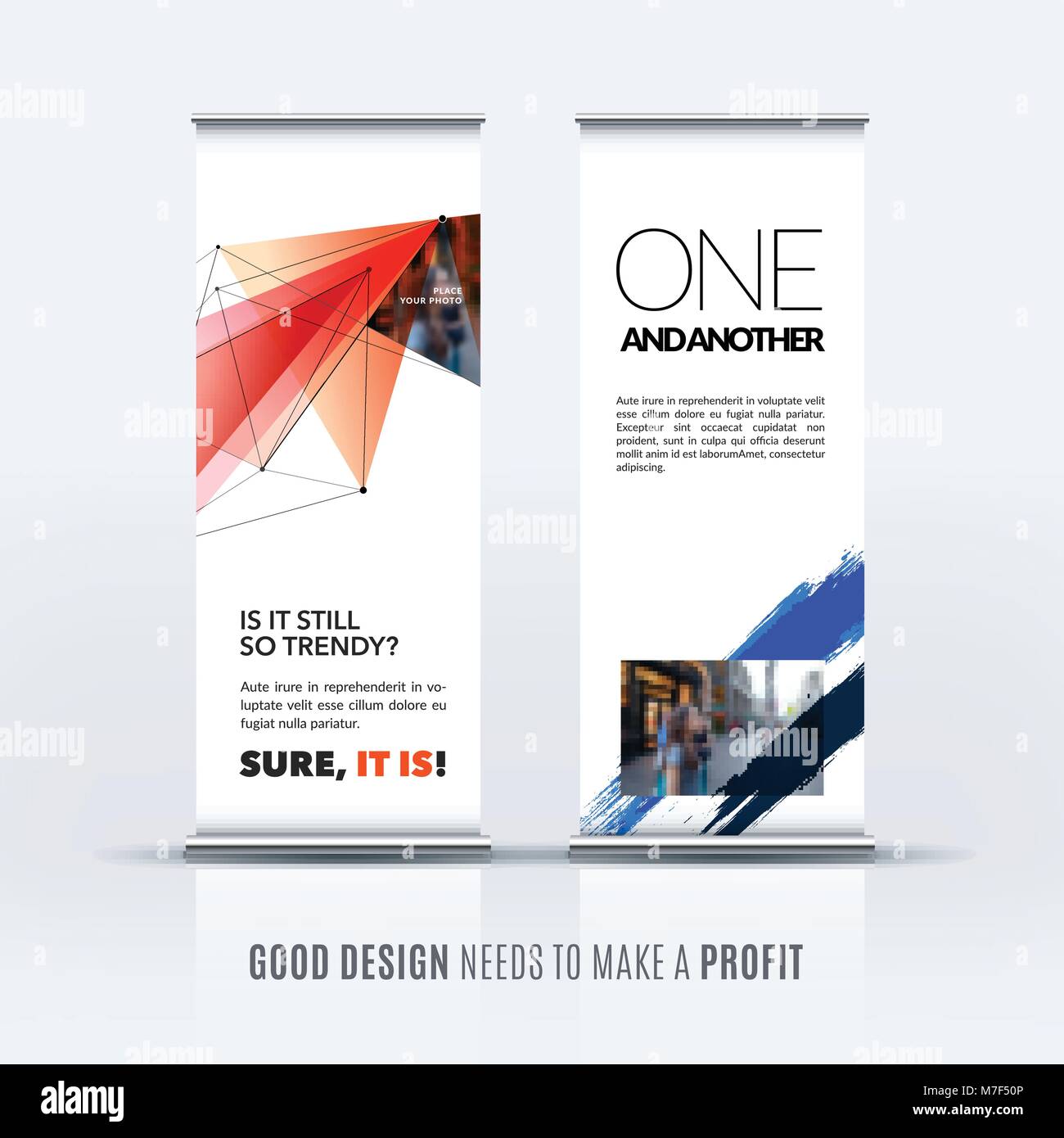 Abstract vector set d'affaires moderne de rouler banner design Illustration de Vecteur