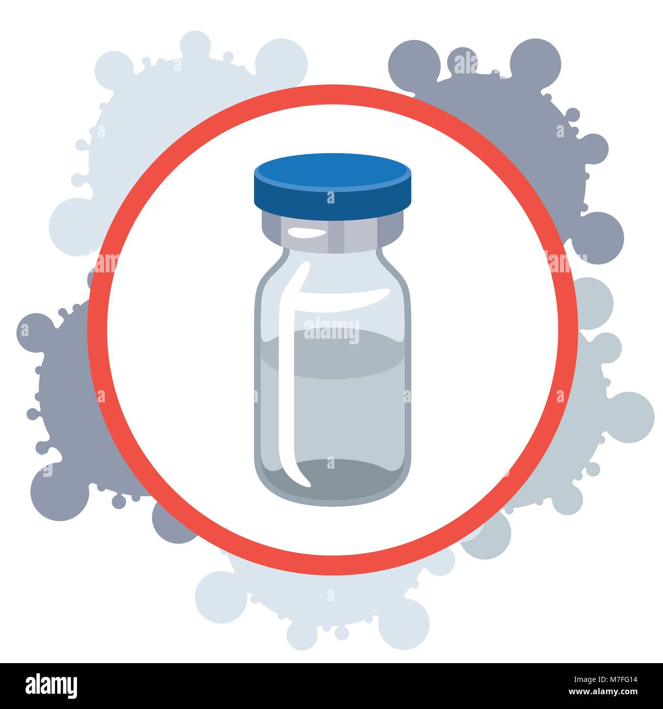 Virus et vaccins illustration Résumé conceptuel médical Illustration de Vecteur