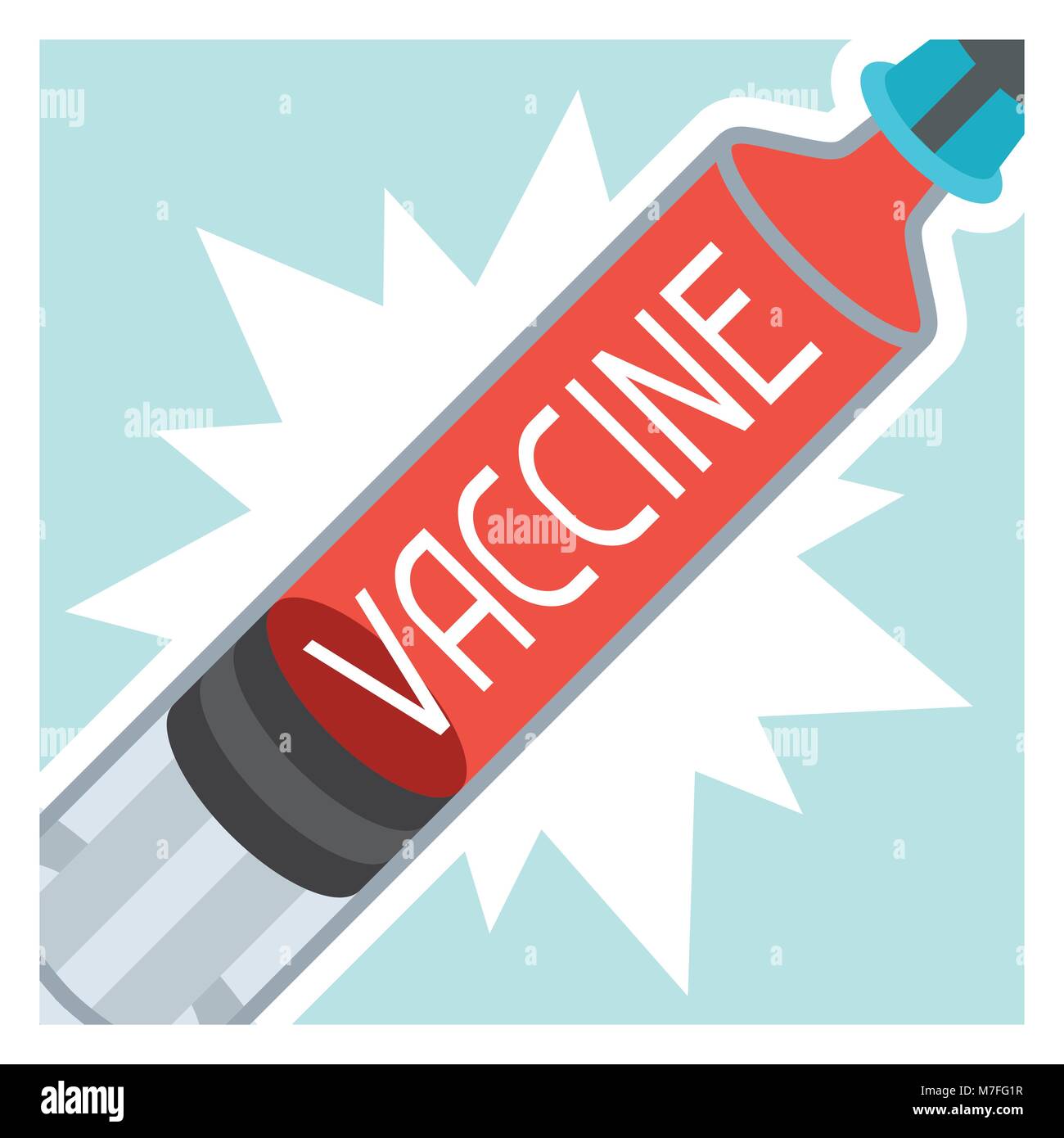 Vaccins et seringues illustration Résumé conceptuel médical Illustration de Vecteur