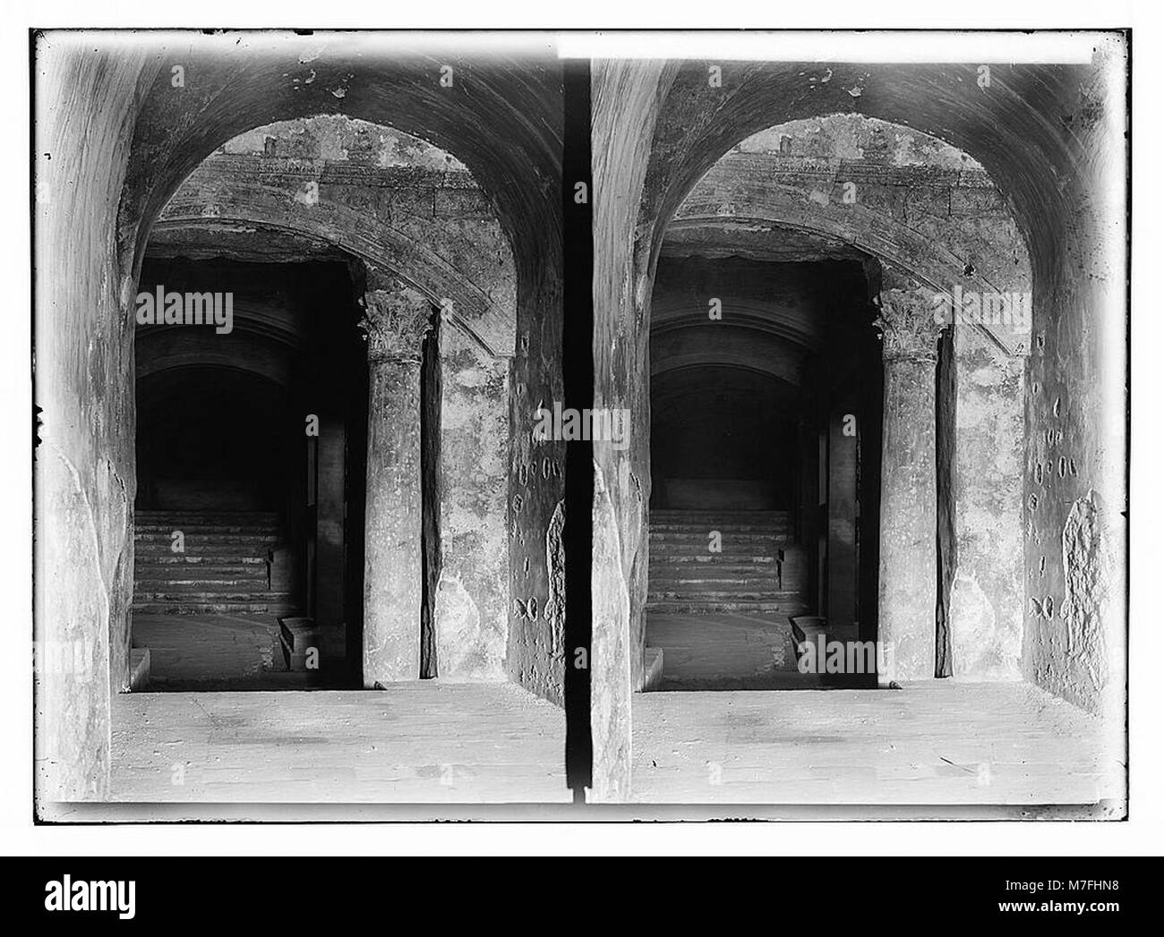 La zone du Temple. La double porte. Ancienne entrée de temple sous El Aksa (c.-à-d., al-Aqsa). LOC.02514 matpc Banque D'Images