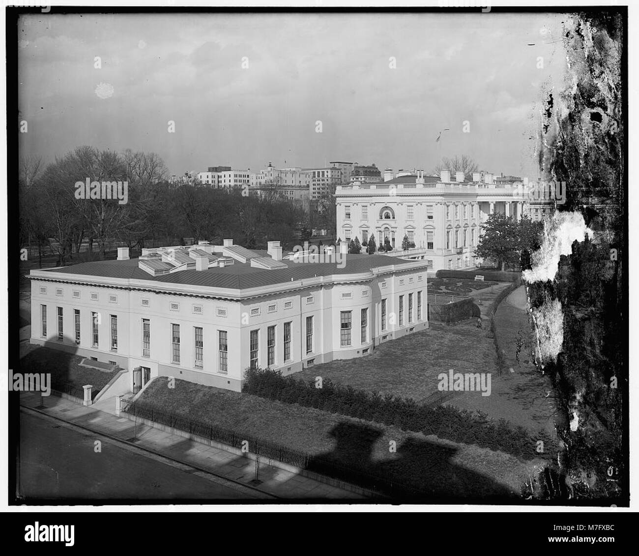 Photographie de la Maison Blanche, résidence officielle et lieu de travail du président des États-Unis, située à Washington Banque D'Images Photographie de la Maison Blanche, résidence officielle et lieu de travail du président des États-Unis, située à Washington Banque D'Images