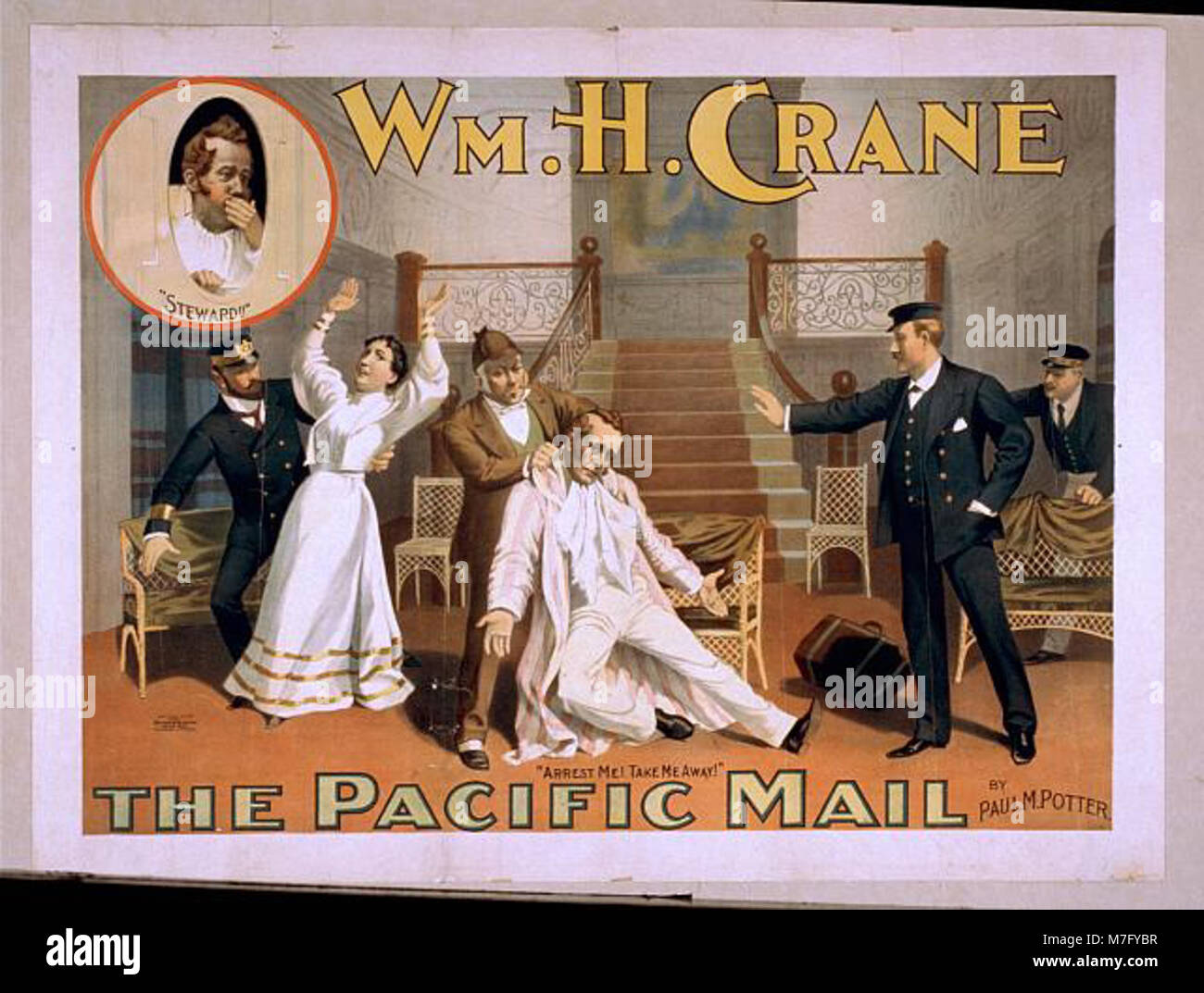 Wm. H. Crane. La Pacific mail par Paul M. Potter. Rcac2014636112 Banque D'Images