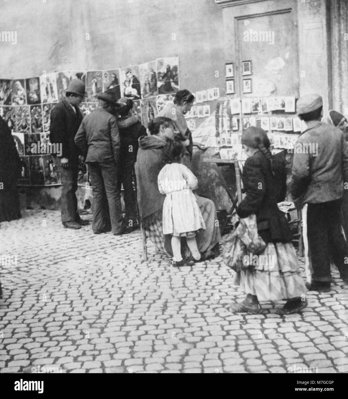 Giuseppe Primoli, Straßenverkäufer Heiligenbildern - von (Zeno Fotografie) Banque D'Images