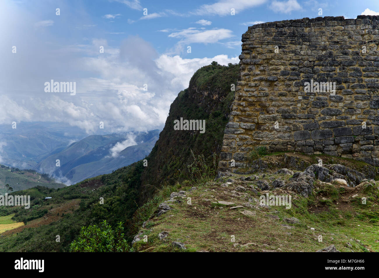 Les ruines de Kuélap au Pérou Banque D'Images