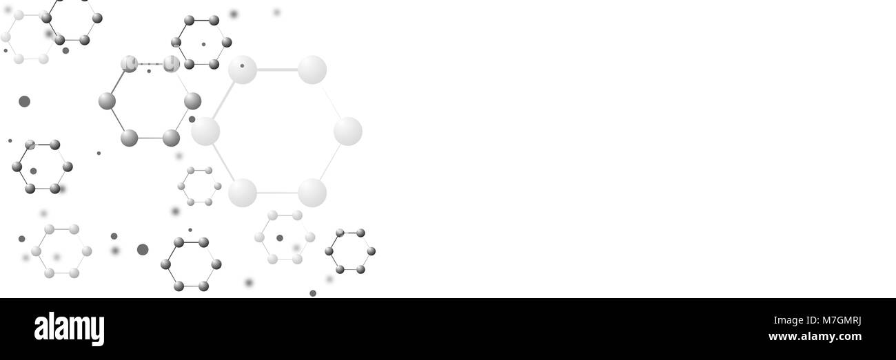 Résumé Contexte moléculaire. Banque D'Images