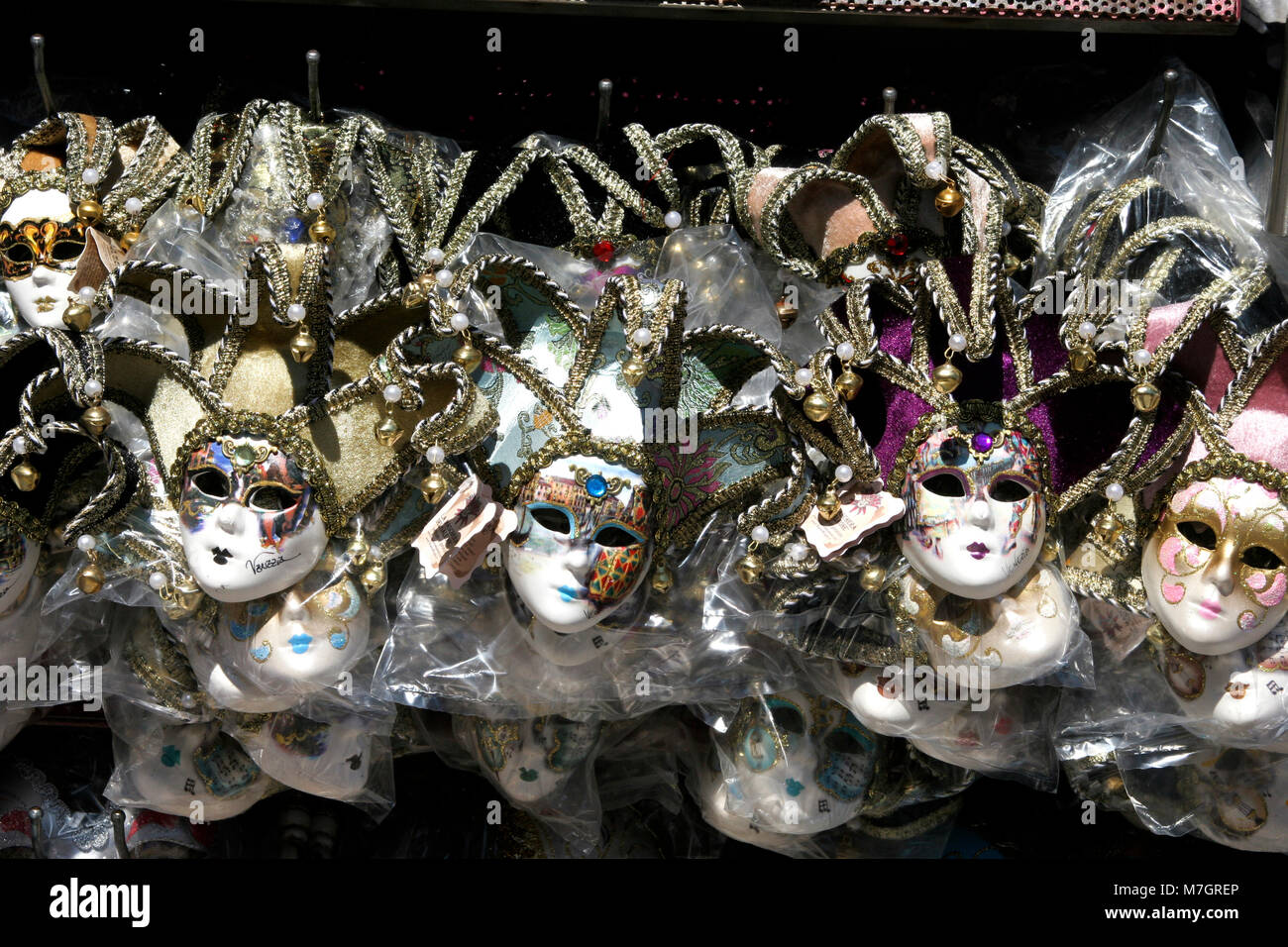 Italie Venise masques pour carnaval pour vendre aux touristes 2010 Banque D'Images