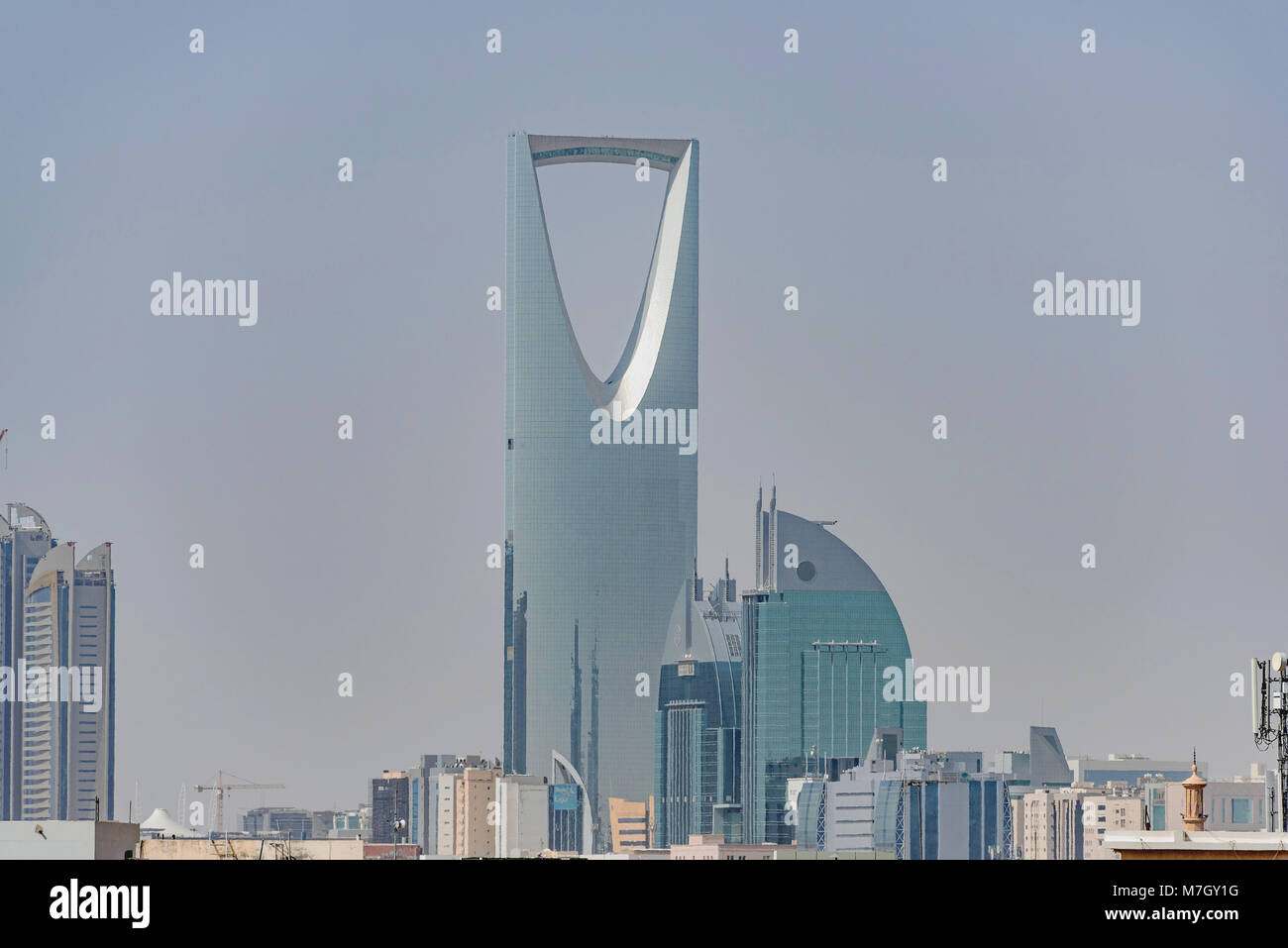 Riyad et les bâtiments à l'horizon. partielle Banque D'Images